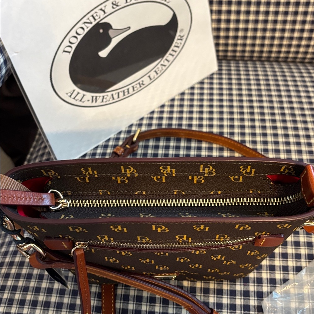 Dooney & Bourke small Gretta Black and Brown Crossbody Bag - Picture 8 of 10